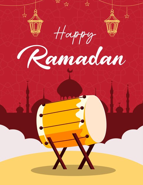 Vector ramadhan card 80