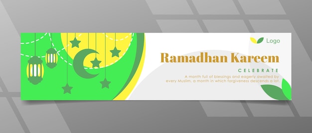 Ramadhan Kareem Simple Banner Design