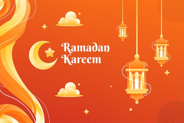 Ramadhan Kareem Theme Background  and Banner Template Design