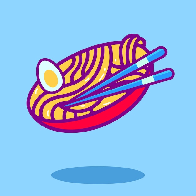 Ramen Icon Set Illustration