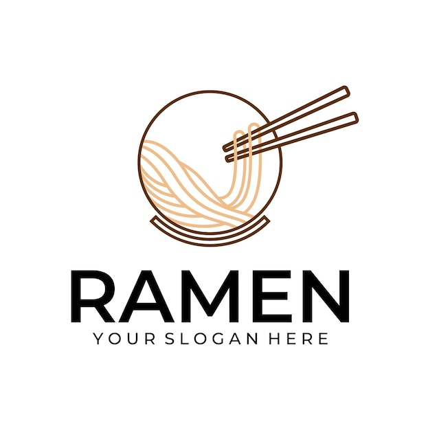 Ramen illustration logo icon restaurant