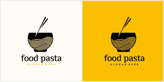 Ramen logo for fast food restaurant korean food japanese food logo with business card