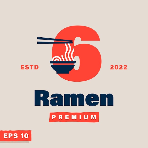 Ramen Numeric 6 Logo