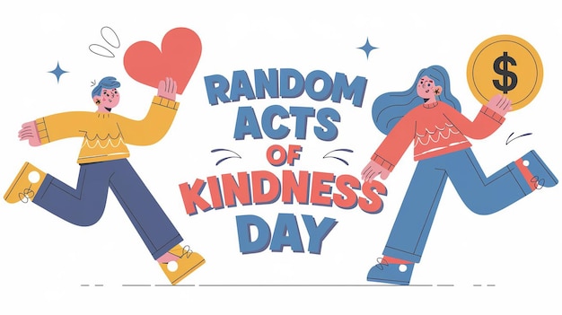 Vector random acts of kindness day