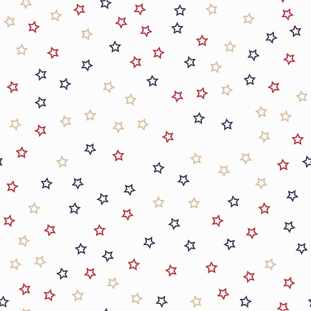 Random colorful stars pattern, abstract background. Elegant and luxury style illustration