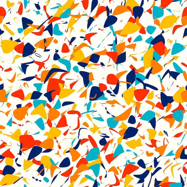 Random spots Abstract art seamless pattern paint spots