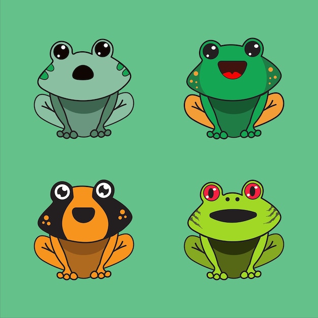 Vector ranitas_frogs_sapos