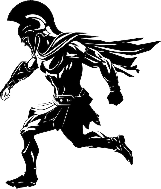 Vector rapid gladiator rush warrior emblem vector speedy stride sentinel gladiator vector logo