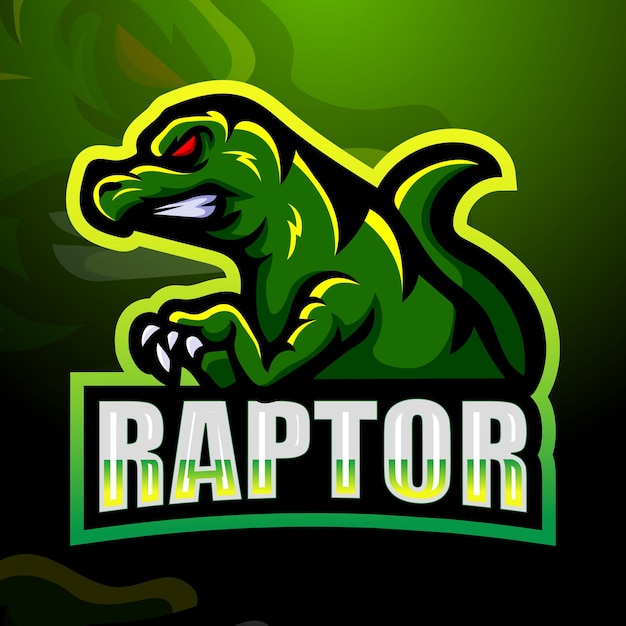 Raptor mascot illustration