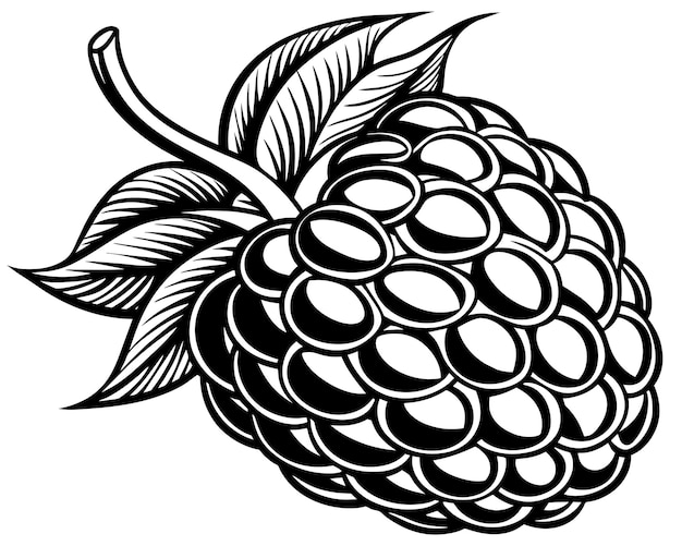 Raspberry design vector