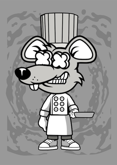 Rat Chef Cartoon Character