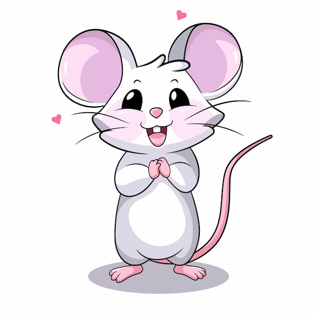 Rat cute vector