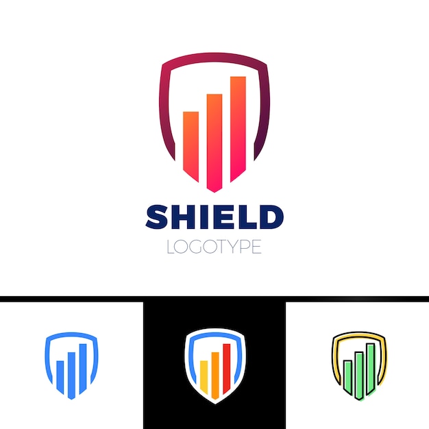 Rate Shield Secure Logo Template Design