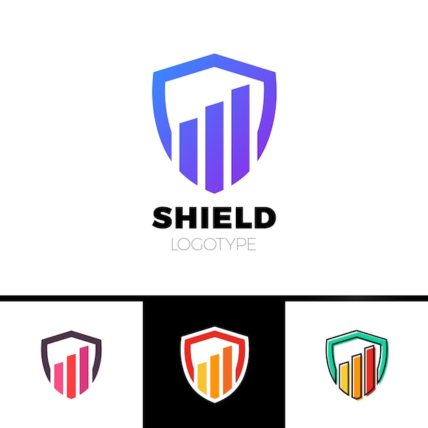 Rate Shield Secure Logo Template Design