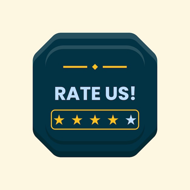 rate us button vector