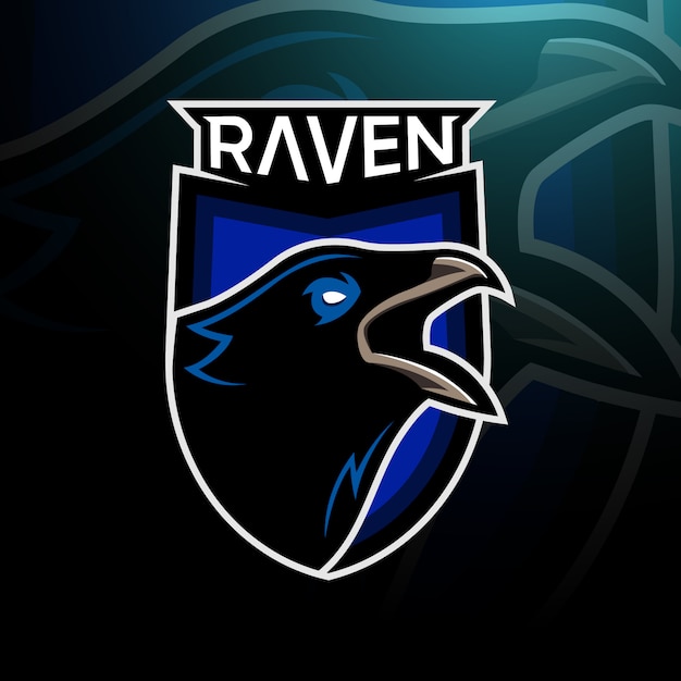 Raven head logo esport