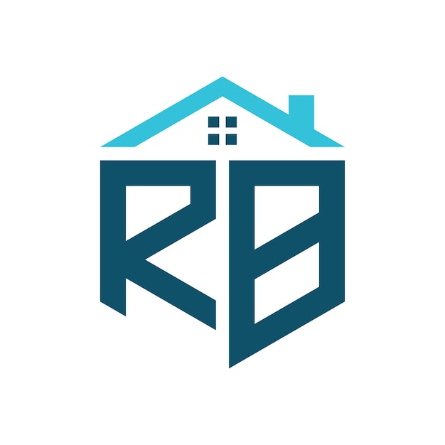 RB House Logo Design Template Letter RB Logo for Real Estate Construction or any House Related Business