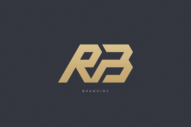 RB Letter R Combination Monogram Logo