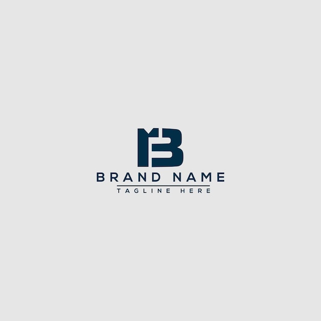 RB Logo Design Template Vector Graphic Branding Element