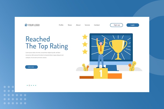 Reached the top rating on landing page