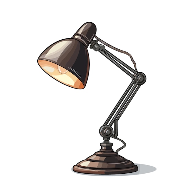 Reading lamp vector on white background