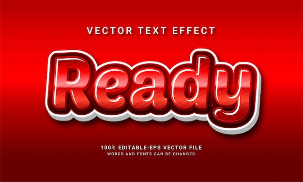 Ready 3d editable text style effect