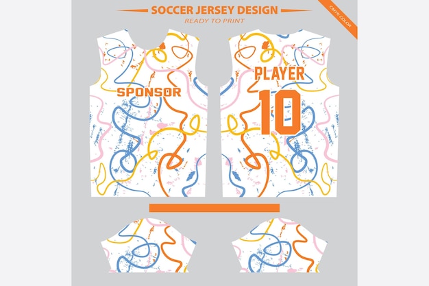 ready football Jersey Design for sublimation print