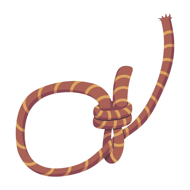 Ready to use 2d icon of rope