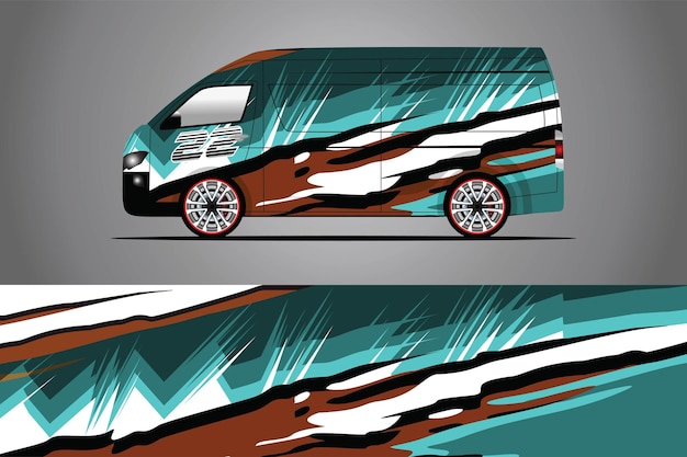 Ready to use print wrap design for Van