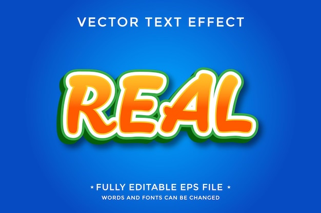 real 3d bold text effect