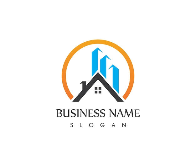 Real estate building home logo design