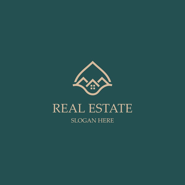 Vector real estate building logo design