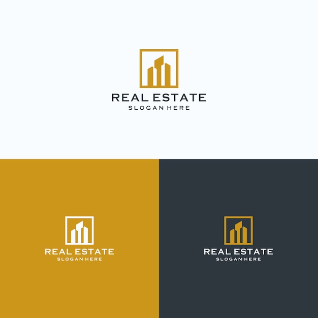 Real estate building logo