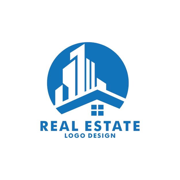 Real Estate Business Logo Template, Building, Property Development, and Construction Logo Vector