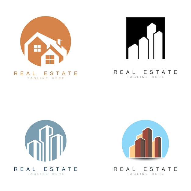 Real Estate Business Logo vector illustration design