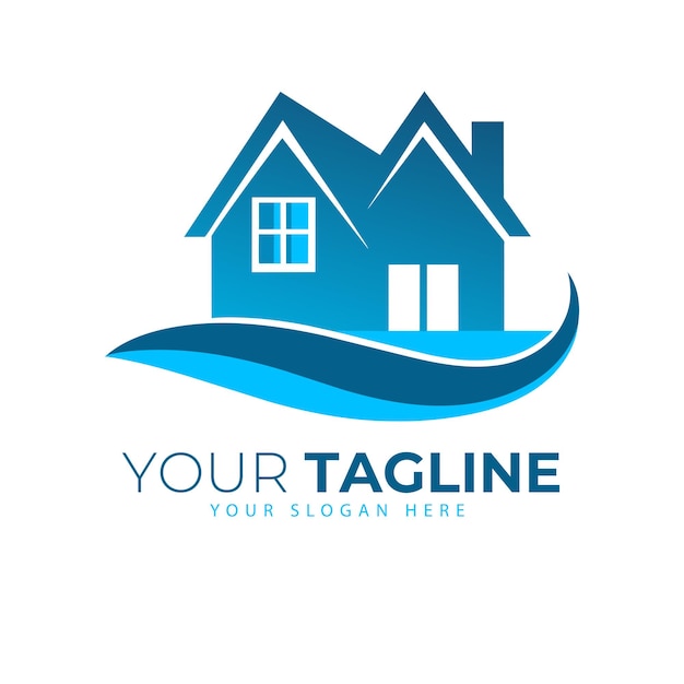 Real estate business logo vector