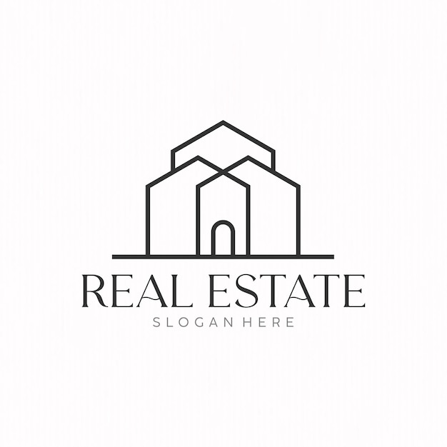 Real estate business template logo