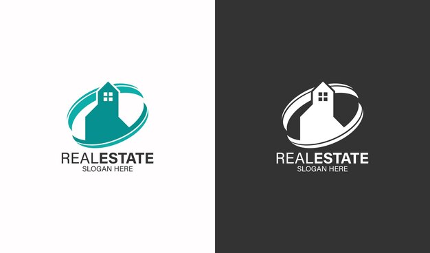 real estate company logo template idea