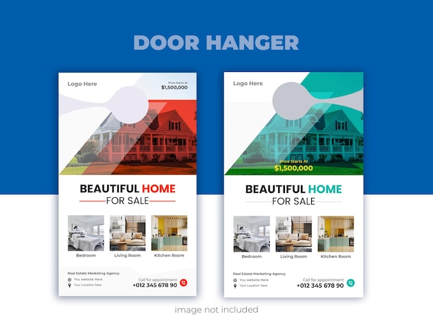 real estate door hanger design