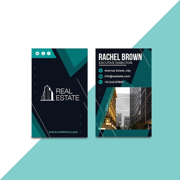 Real estate double-sided business card