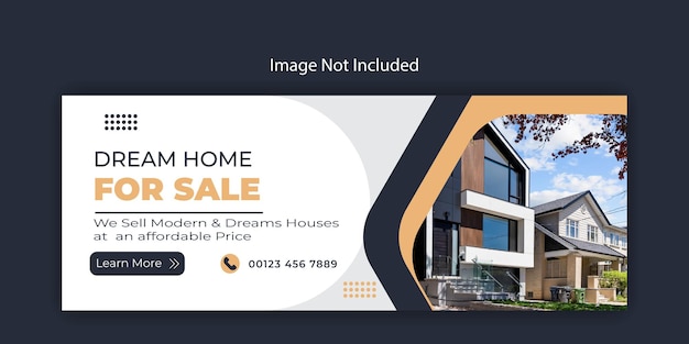 Real estate Facebook banner Background Design