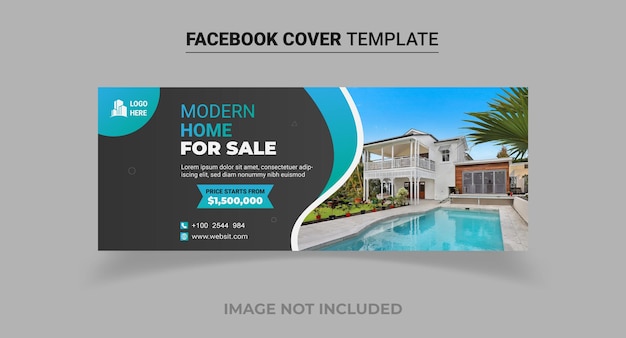 Real Estate Facebook Cover Template Web Banner