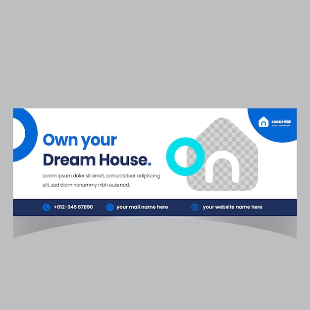 Real estate Facebook timeline cover banner and Digital Marketing web banner