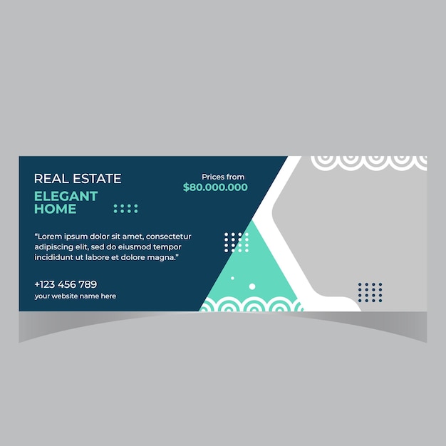 Real estate Facebook timeline cover banner and Digital Marketing web banner