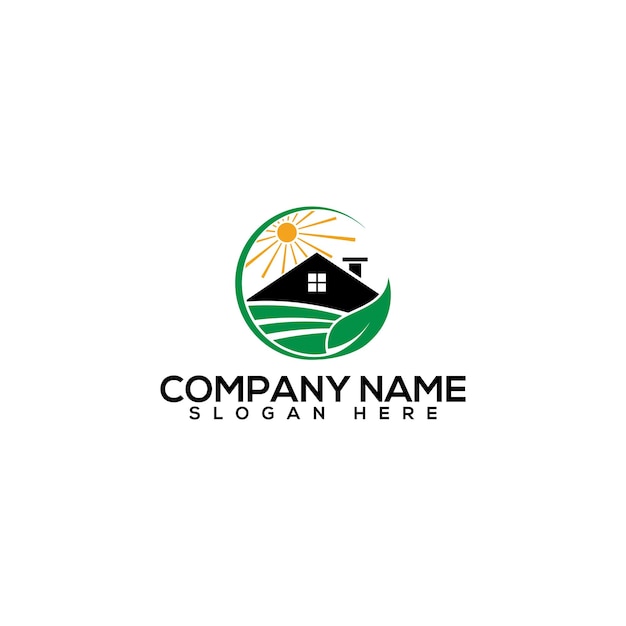 Real Estate or firm logo design icon