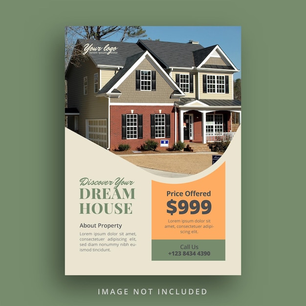 Real estate flyer template