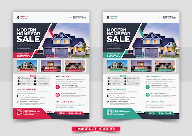 Real estate flyer template