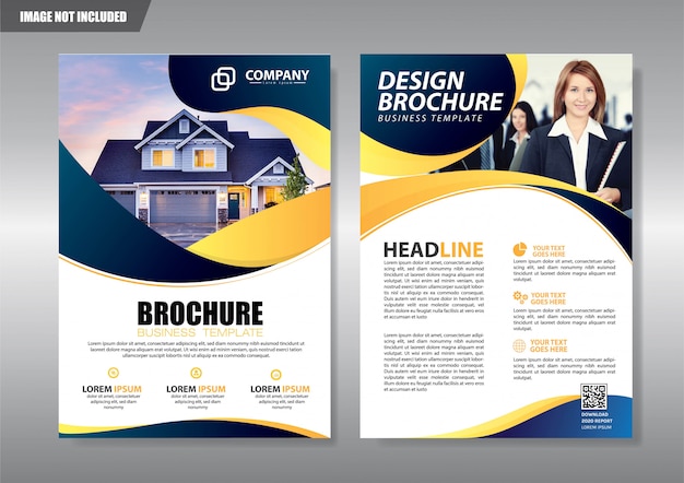 Real Estate Flyer with geometric shape