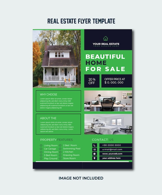 Real Estate Home Flyer Design Template