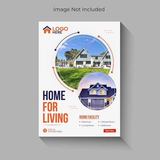 Real estate Home for living advertising template Premium Psd